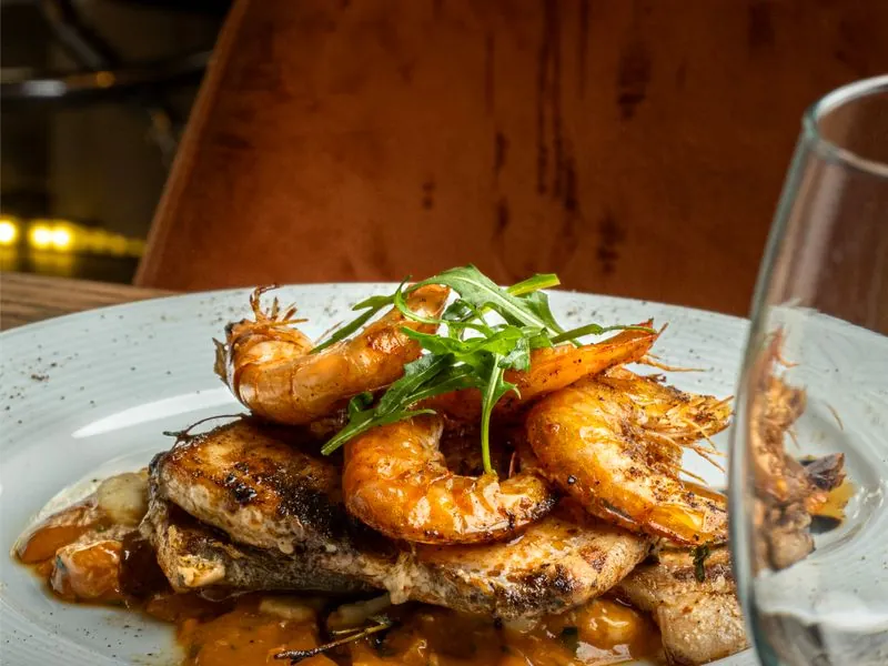 Grilled Chicken & Shrimp